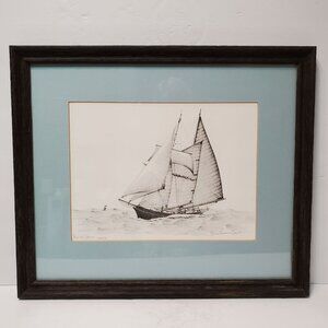 Consuelo Eames Hanks Signed Limited Edition Print, Framed & Matted, Headed Home